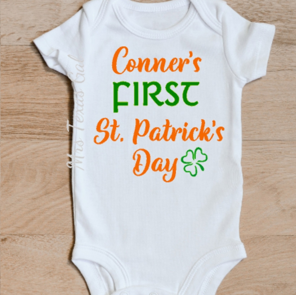 Personalized St. Patrick's Day Onesie